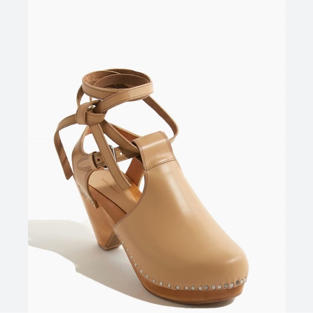 Isabel Marant Tan Leather Mules